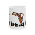 Cultural Celebration Ceramic Mug – "Africa Lives in Florida" Design