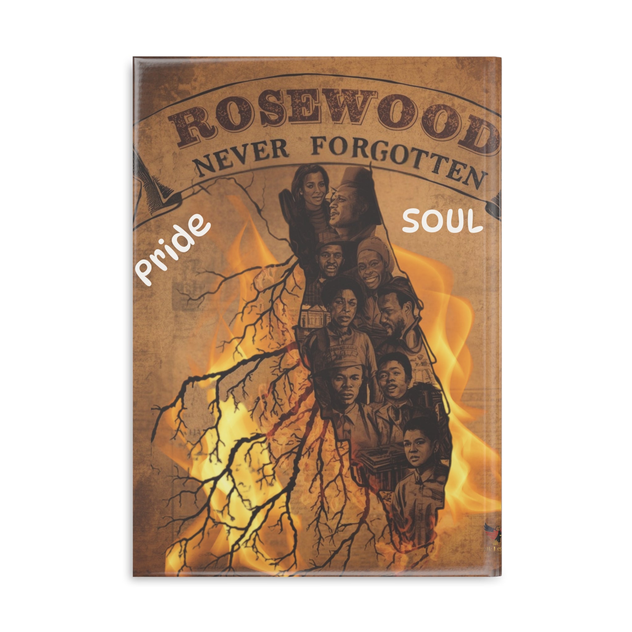 Rosewood Never Forgotten Hardcover Notebook — Memorial Journal with ‘Pride’ & ‘Soul’ Design