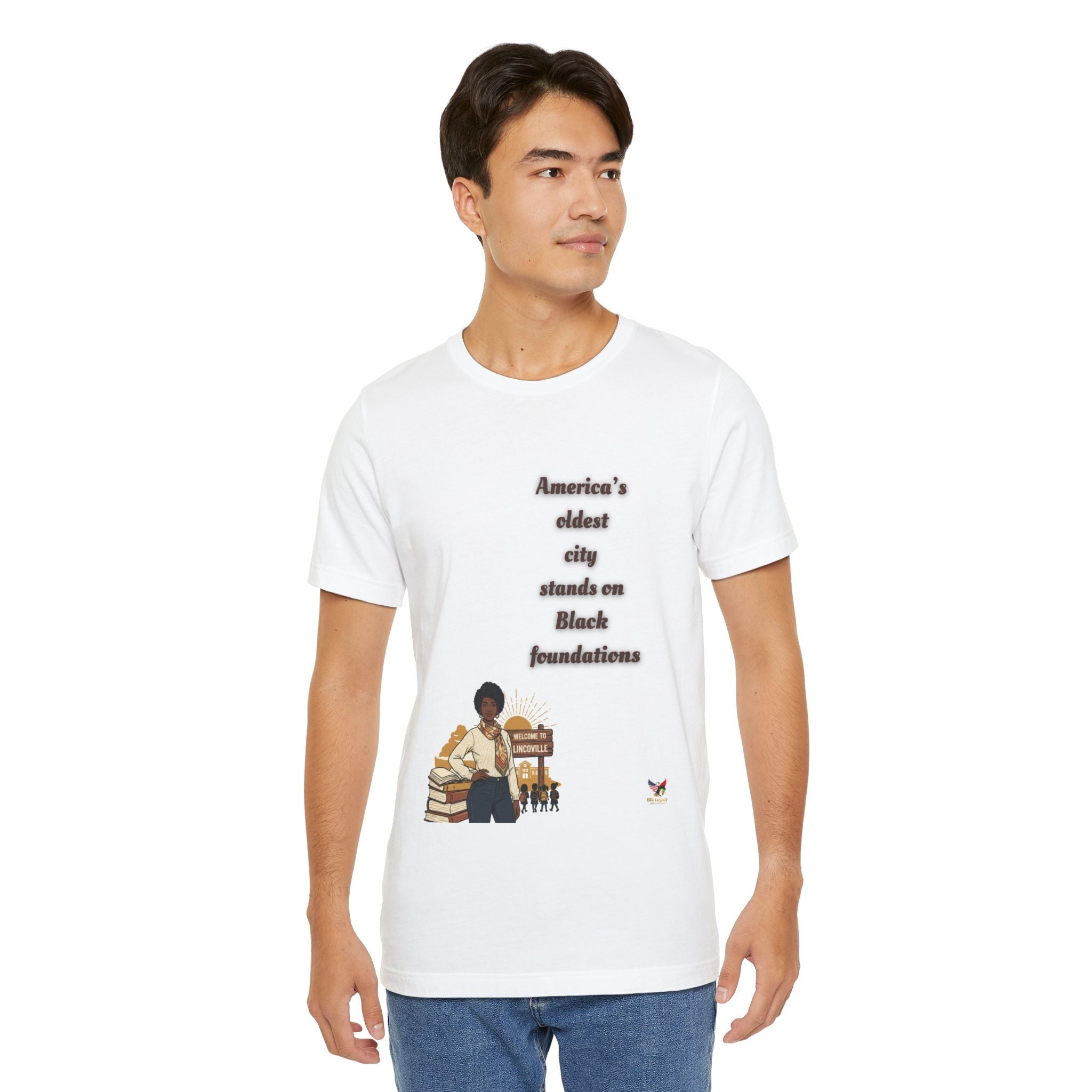 Heritage Awareness Unisex Jersey T-Shirt - "America’s Oldest City Stands on Black Foundations"