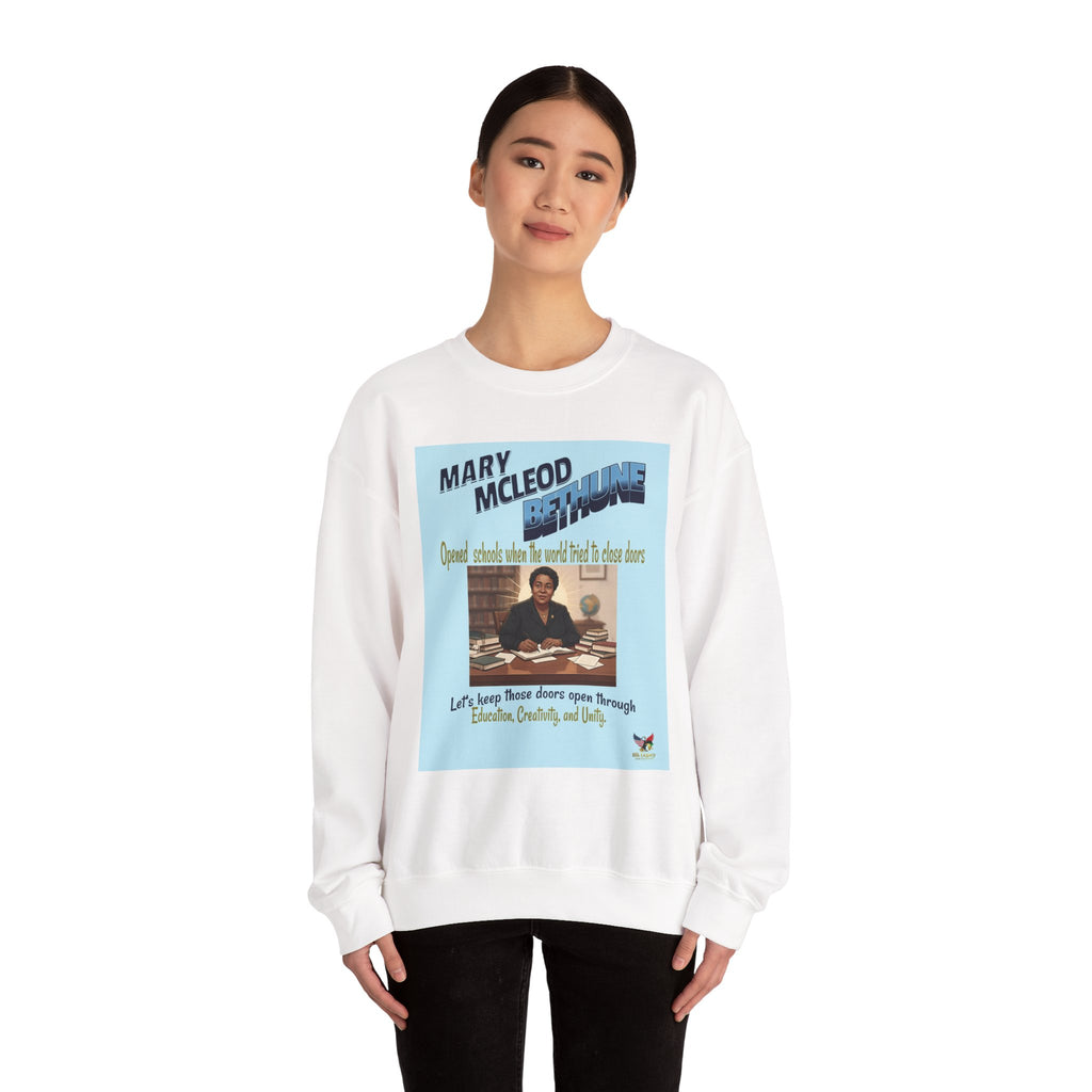 Inspirational Crewneck Sweatshirt - Mary McLeod Bethune Quote