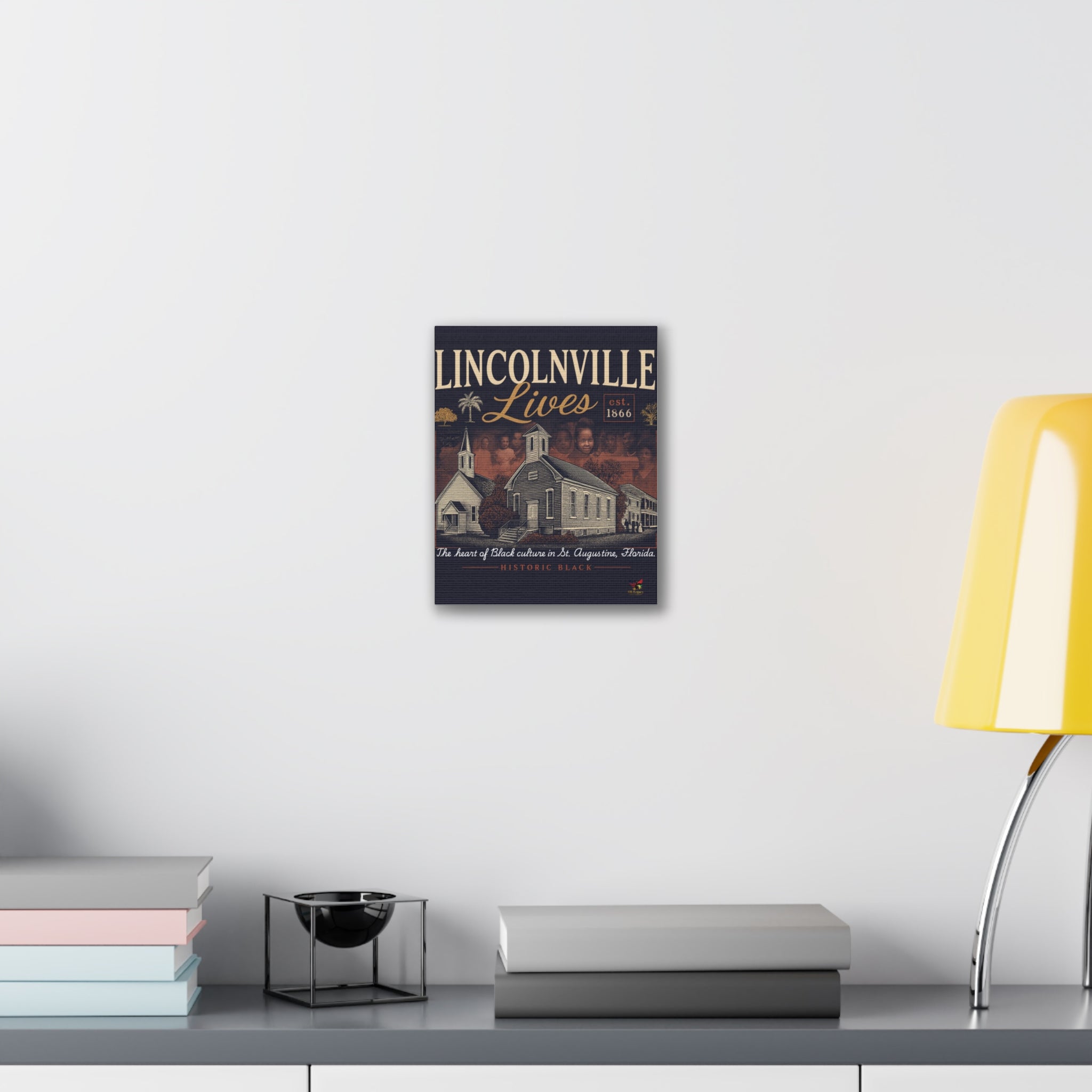 Lincolnville Lives Canvas Wall Art — Historic Black Culture St. Augustine Print